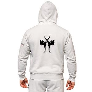 FIGHTERS - Felpa con cappuccio / Striker / Bianco / Large