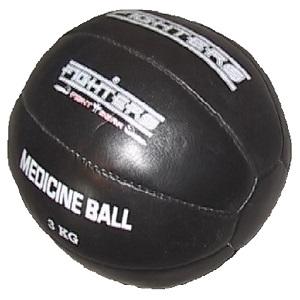 FIGHTERS - Palla medica/ pelle di vacchetta / Nero / 3 kg