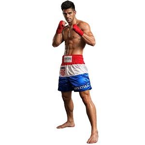 FIGHTERS - Pantaloncini Muay Thai / Croazia-Hrvatska / Grb / XS