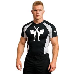 FIGHTERS - Rash Guard / Giant / Nero-Bianco / Large