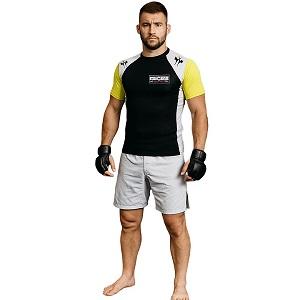 FIGHTERS - Rash Guard / Nero-Giallo / Small (155 - 165 cm)