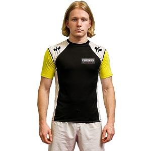 FIGHTERS - Rash Guard / Nero-Giallo / Small (155 - 165 cm)