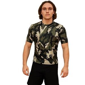 FIGHTERS - Rash Guard / Camouflage / XS (12 - 16 anni, - 155 cm)