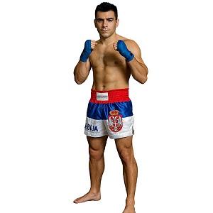 FIGHTERS - Pantaloncini Muay Thai / Serbia-Srbija / Gbr / XS