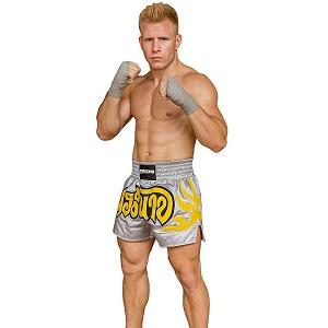 FIGHTERS - Pantaloncini Muay Thai / Argento-Grigio / Small