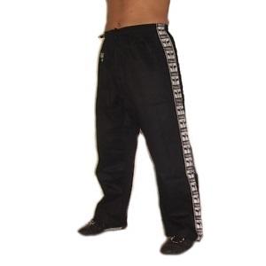 FIGHT-FIT - Pantaloni di cotone / Nero / 150 cm / XS