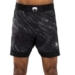 Venum - Fightshorts Pantaloncini da MMA / Tectonic Rapid / Nero-Grigio / Medium